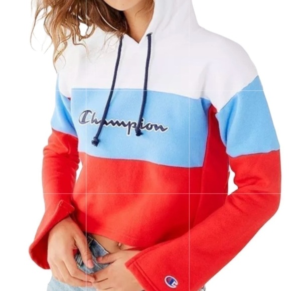 Champion Tops - Champion  Reverse Weave Hoodie Bell Sleeve Small